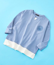 SHISKY（シスキー）の「SHISKY / シスキー ビックシルエット フェイクレイヤードTシャツ キッズ（Tシャツ/カットソー・キッズ）」