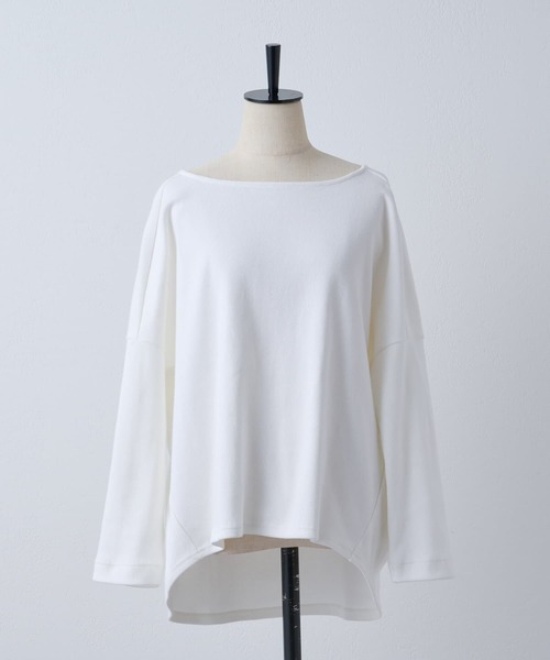 BEARDSLEY（ビアズリー）の「BA刺繍シンプルカットソー（Tシャツ/カットソー・レディース・ホワイト/ネイビー・FREE）」の11枚目の写真