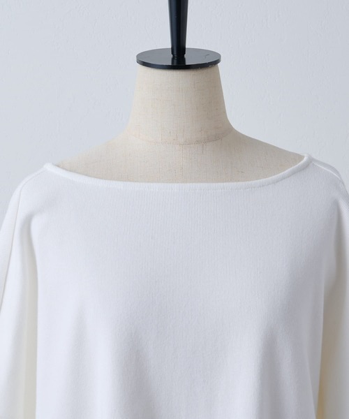 BEARDSLEY（ビアズリー）の「BA刺繍シンプルカットソー（Tシャツ/カットソー・レディース・ホワイト/ネイビー・FREE）」の13枚目の写真