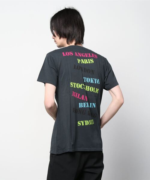 JIMMY'Z（ジミーズ）の「【T18】【JIMMY'Z】WORLD T-SHIRTS（Tシャツ/カットソー・レディース・ホワイト/ブラック・MEDIUM/LARGE）」の2枚目の写真