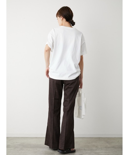 LA PEAU DE GEM（ラポドゥジェム）の「【LA PEAU DE GEM】スエードセミフレアパンツ（その他パンツ・レディース・ダークブラウン/グレー・S/M）」の12枚目の写真