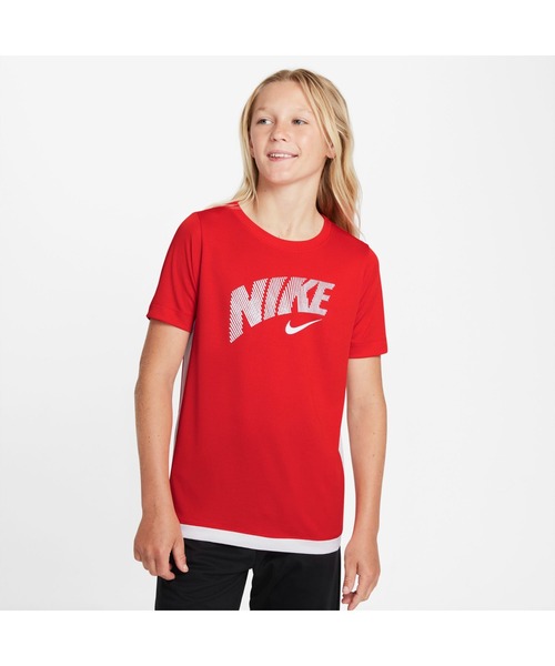 NIKE(ナイキ)の「ナイキ NIKE ナイキ YTH DF トロフィー グラフィック S/S トップ(Tシャツ/カットソー・キッズ・ブラック/グリーン/レッド・130cm/140cm/150cm/160cm)」の1枚目の写真
