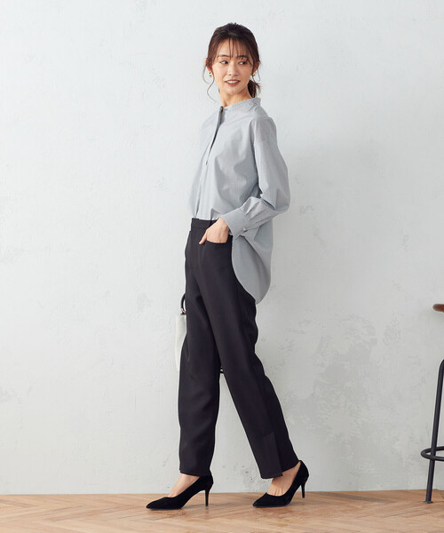 COMME CA MODELS(コムサモデルズ)の「サイドベンツ パンツ(その他パンツ・レディース・カーキ/ベージュ/ブラック・X-SMALL/SMALL/X-LARGE/MEDIUM/LARGE)」の4枚目の写真