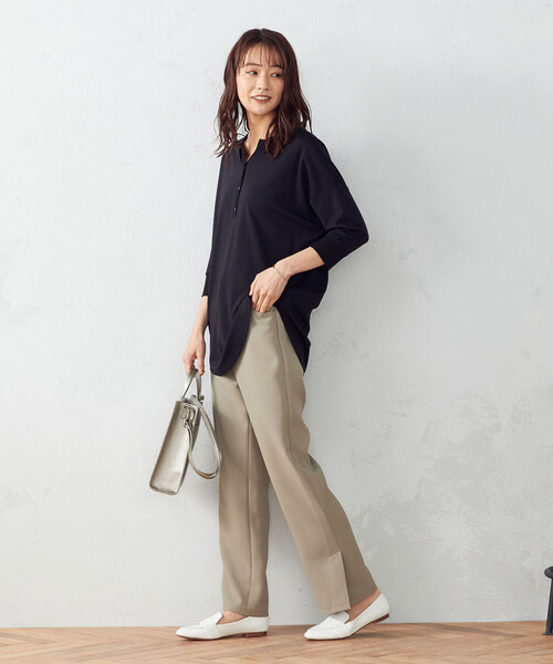 COMME CA MODELS(コムサモデルズ)の「サイドベンツ パンツ(その他パンツ・レディース・カーキ/ベージュ/ブラック・X-SMALL/SMALL/X-LARGE/MEDIUM/LARGE)」の6枚目の写真
