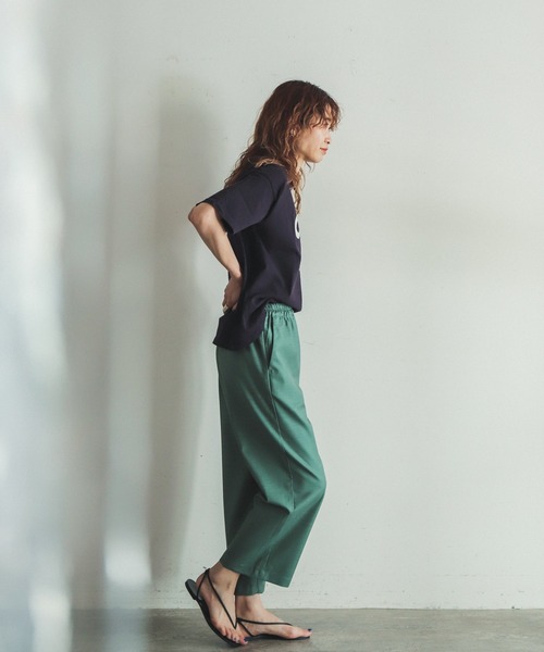 FIL DE FER（フィルデフェール）の「TRスパン　8分丈イージーパンツ（その他パンツ・レディース・ライトグレー/ブラック/グリーン・SMALL/MEDIUM）」の6枚目の写真