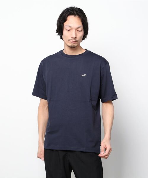 NEW BALANCE（ニューバランス）の「【別注】ニューバランス New Balance オーバーサイズショートスリーブTシャツ_ 限定コラボ（Tシャツ/カットソー・メンズ・ネイビー/ベージュ/ブラック/ホワイト・M/S/LL/L）」の4枚目の写真