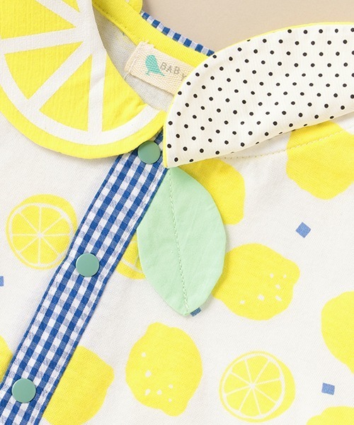 baby cheer（ベイビーチアー）の「シトラス半袖ブラウス（シャツ/ブラウス・キッズ・レモンイエロー・80ｃｍ/90cm/110cm/120cm/100cm）」の4枚目の写真