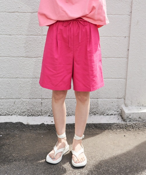 Auntie Rosa Holiday(アンティローザホリデー)の「※入荷禁止※レーヨン麻イージーショーツ(セットアップ対応)(その他パンツ・レディース・ベージュ/ブラック/グリーン/ピンク・FREE)」の20枚目の写真