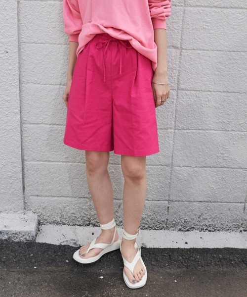 Auntie Rosa Holiday(アンティローザホリデー)の「※入荷禁止※レーヨン麻イージーショーツ(セットアップ対応)(その他パンツ・レディース・ベージュ/ブラック/グリーン/ピンク・FREE)」の19枚目の写真