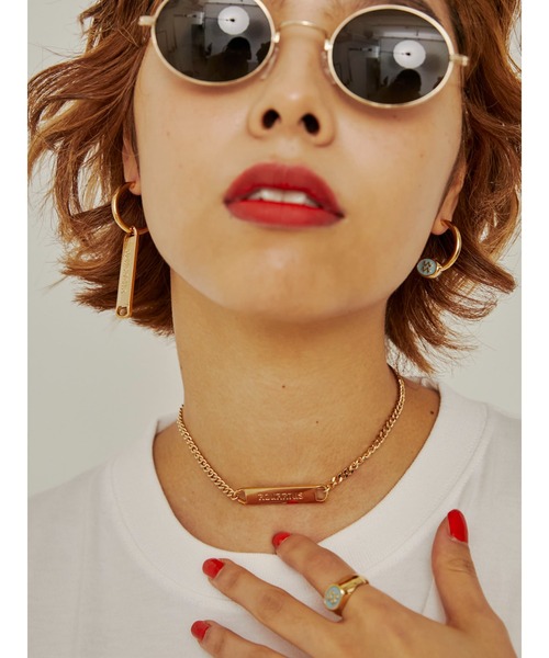 PAMEO POSE（パメオポーズ）の「Aquarius Plate Choker（ネックレス・レディース・シルバー/ゴールド・FREE）」の13枚目の写真