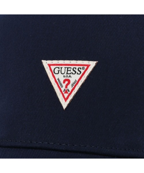 Guess（ゲス）の「Small Triangle Logo Baseball Cap（キャップ・メンズ・ブラック/ブルー・ONE SIZE）」の8枚目の写真