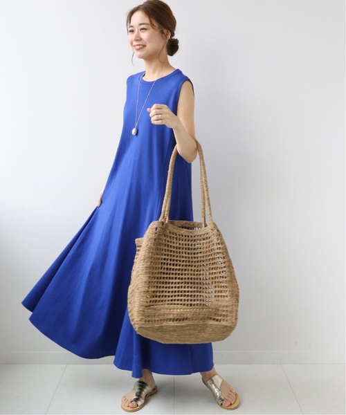 JOURNAL STANDARD relume(ジャーナルスタンダード レリューム)の「《追加》コットンマーメイドラインワンピース(ワンピース・レディース・ブラック/ネイビー/イエロー・FREE)」の7枚目の写真