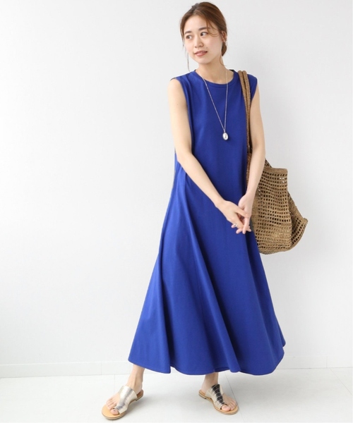 JOURNAL STANDARD relume(ジャーナルスタンダード レリューム)の「《追加》コットンマーメイドラインワンピース(ワンピース・レディース・ブラック/ネイビー/イエロー・FREE)」の8枚目の写真