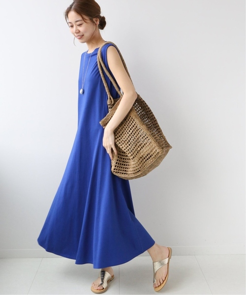 JOURNAL STANDARD relume(ジャーナルスタンダード レリューム)の「《追加》コットンマーメイドラインワンピース(ワンピース・レディース・ブラック/ネイビー/イエロー・FREE)」の9枚目の写真