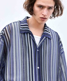 EMMA CLOTHES | ルーズオーバーオープンカラーマルチパターンS/Sシャツ EMMA CLOTHES(シャツ/ブラウス)