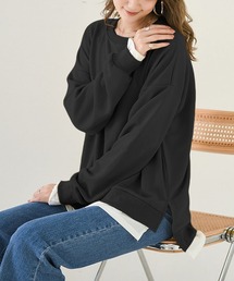 レイヤード風ドッキングスウェット