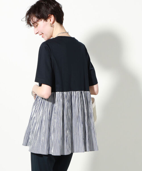 NOLLEY’S(ノーリーズ)の「ウエスト切り替えプルオーバーカットソー(Tシャツ/カットソー・レディース・ホワイト/ブラック/ブルー系その他7・FREE)」の11枚目の写真