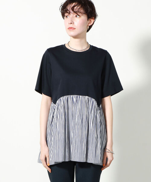 NOLLEY’S(ノーリーズ)の「ウエスト切り替えプルオーバーカットソー(Tシャツ/カットソー・レディース・ホワイト/ブラック/ブルー系その他7・FREE)」の12枚目の写真