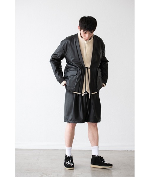 DISCOVERED(ディスカバード)の「DISCOVERED FAKE LEATHER SAMUE JACKET(カバーオール・メンズ・ブラック・3/1)」の5枚目の写真