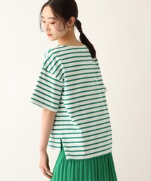 OPAQUE.CLIP | オーガニックコットン度詰天竺 ボーダーカットソー【WEB限定サイズ】(Tシャツ/カットソー)