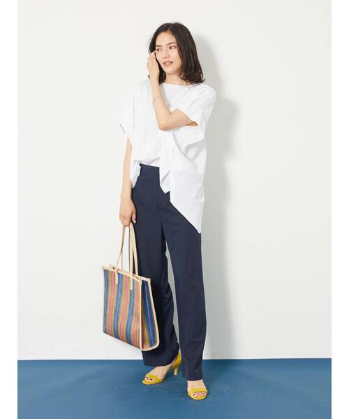 AMERICAN HOLIC(アメリカンホリック)の「アウトポケットワイドパンツ(その他パンツ・レディース・ベージュ/ネイビー・S/M/L)」の11枚目の写真