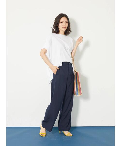 AMERICAN HOLIC(アメリカンホリック)の「アウトポケットワイドパンツ(その他パンツ・レディース・ベージュ/ネイビー・S/M/L)」の12枚目の写真