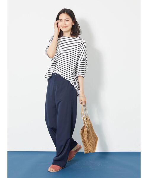 AMERICAN HOLIC(アメリカンホリック)の「アウトポケットワイドパンツ(その他パンツ・レディース・ベージュ/ネイビー・S/M/L)」の14枚目の写真