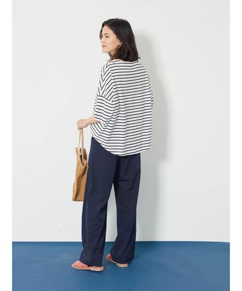 AMERICAN HOLIC(アメリカンホリック)の「アウトポケットワイドパンツ(その他パンツ・レディース・ベージュ/ネイビー・S/M/L)」の15枚目の写真