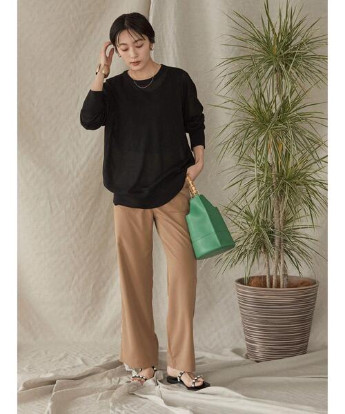 AMERICAN HOLIC(アメリカンホリック)の「アウトポケットワイドパンツ(その他パンツ・レディース・ベージュ/ネイビー・S/M/L)」の18枚目の写真