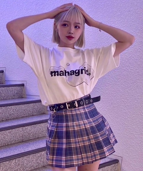 .KOM（ドットコム）の「A'GEM/9 × .kom『.kom/ドットケーオーエム』ハイウエスト ツーリングポケットプリーツミニスカート（スカート・レディース・ブラック/グレー/パープル/ピンク・FREE）」の4枚目の写真