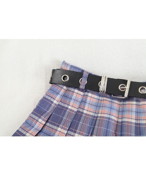 .KOM（ドットコム）の「A'GEM/9 × .kom『.kom/ドットケーオーエム』ハイウエスト ツーリングポケットプリーツミニスカート（スカート・レディース・ブラック/グレー/パープル/ピンク・FREE）」の16枚目の写真