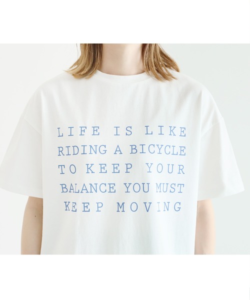 reca（レカ）の「2wayプリントBIG Tシャツ（Tシャツ/カットソー・レディース・オフホワイト/オレンジ/チャコール/グリーン・FREE）」の19枚目の写真
