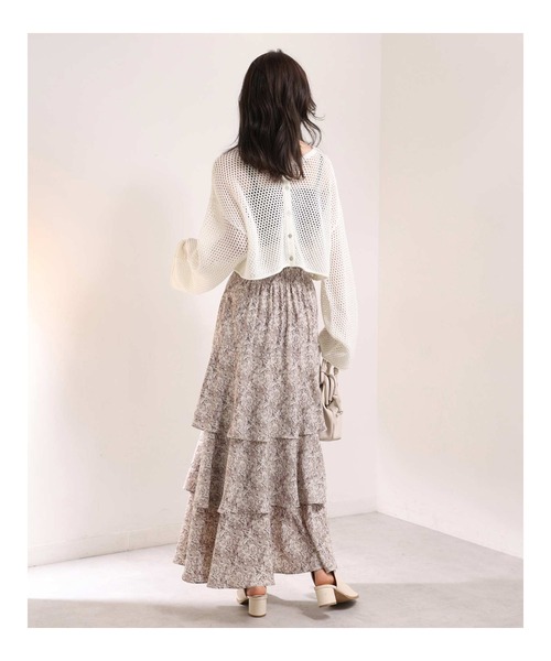 one after another NICE CLAUP（ワンアフターアナザーナイスクラップ）の「ティアードロングスカート（スカート・レディース・アイボリー/モカ/ブラウン系その他・FREE）」の20枚目の写真