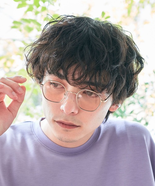 RAGEBLUE（レイジブルー）の「メタルフレームメガネ（サングラス・メンズ・ダークブラウン・FREE）」の2枚目の写真