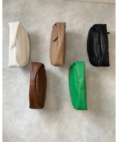 She's Closet（シーズクローゼット）の「フェイクレザー2wayミニワンハンドルバッグ/ショルダーバッグ（ハンドバッグ・レディース・ホワイト/ブラック/ベージュ/ブラウン/グリーン・FREE）」の10枚目の写真