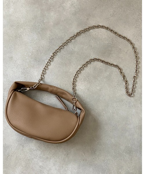 She's Closet（シーズクローゼット）の「フェイクレザー2wayミニワンハンドルバッグ/ショルダーバッグ（ハンドバッグ・レディース・ホワイト/ブラック/ベージュ/ブラウン/グリーン・FREE）」の11枚目の写真