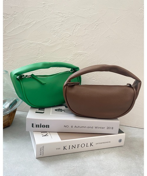 She's Closet（シーズクローゼット）の「フェイクレザー2wayミニワンハンドルバッグ/ショルダーバッグ（ハンドバッグ・レディース・ホワイト/ブラック/ベージュ/ブラウン/グリーン・FREE）」の14枚目の写真