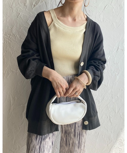 She's Closet（シーズクローゼット）の「フェイクレザー2wayミニワンハンドルバッグ/ショルダーバッグ（ハンドバッグ・レディース・ホワイト/ブラック/ベージュ/ブラウン/グリーン・FREE）」の16枚目の写真