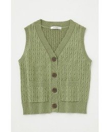 MOUSSY | CABLE KNIT ベスト(ベスト)