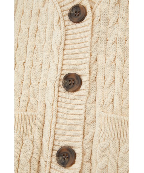 MOUSSY（マウジー）の「CABLE KNIT ベスト（ベスト・レディース・レッド/ライトカーキ/ブラック/ライトベージュ・FREE）」の9枚目の写真