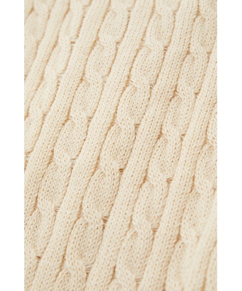 MOUSSY（マウジー）の「CABLE KNIT ベスト（ベスト・レディース・レッド/ライトカーキ/ブラック/ライトベージュ・FREE）」の11枚目の写真