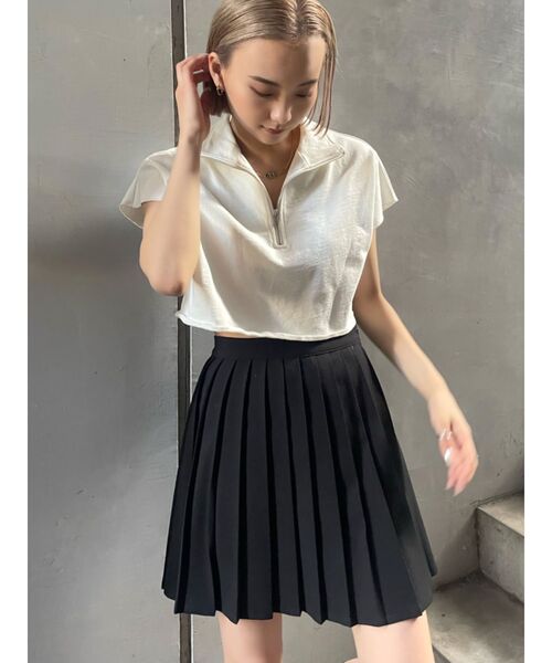 EMODA（エモダ）の「プリーツミニスカート（スカート・レディース・ブラック/ベージュ/グレー・SMALL/MEDIUM）」の14枚目の写真