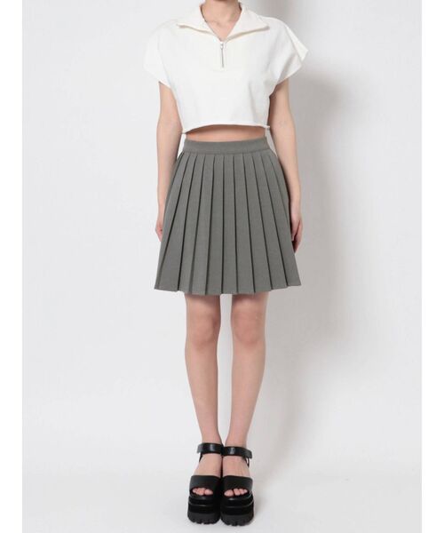 EMODA（エモダ）の「プリーツミニスカート（スカート・レディース・ブラック/ベージュ/グレー・SMALL/MEDIUM）」の15枚目の写真