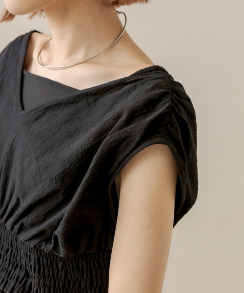 mline（エムライン）の「[mline]シフォンキャミワンピースSET（ワンピース・レディース・ブラック/ネイビー/オフホワイト・FREE）」の17枚目の写真