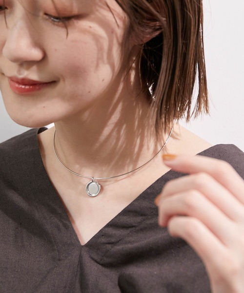 ROPE' PICNIC(ロペピクニック)の「メタルコイントップスリムチョーカーネックレス(チョーカー・レディース・シルバー/ゴールド・FREE)」の8枚目の写真