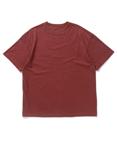 XLARGE（エクストララージ）の「OVERDYE SLANTED OG S/S TEE/加工　ロゴ　刺繍（Tシャツ/カットソー・メンズ・ブラック/ネイビー/ブラウン/グリーン/バーガンディー・S/M/L/XL）」の6枚目の写真