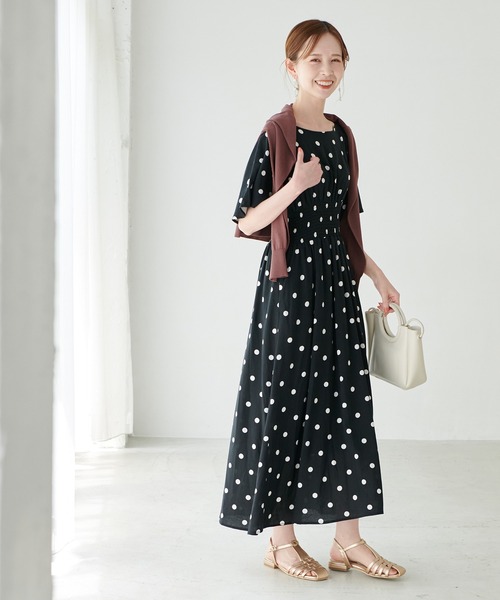 新品タグ付き ドット花柄ワンピース 新品タグ付き ZARA ザラ 花柄 ドット ワンピース ブラック