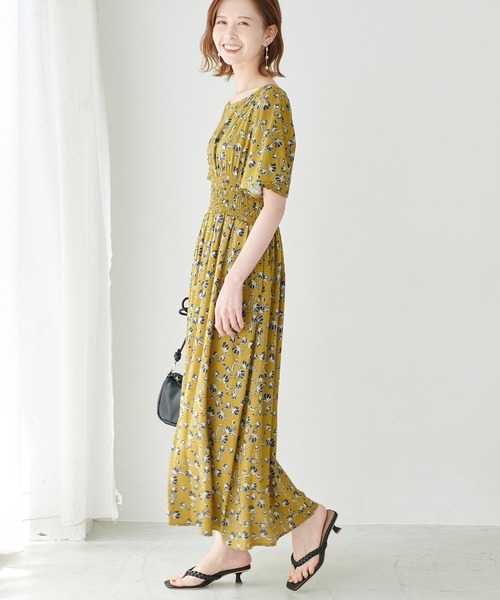 新品タグ付き　ROPE ロペ　ノースリーブワンピース　総柄　花柄　花火　7号 楽天市場】【SALE／49%OFF】小花柄ノースリーブワンピース ROPE