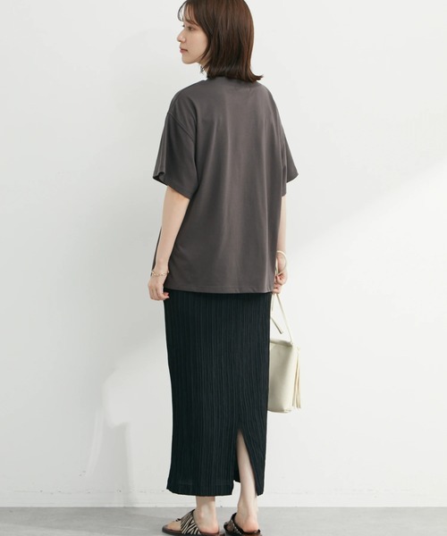 Green Parks(グリーンパークス)の「シャーリングジャガードスカート(スカート・レディース・ブラック/イエロー/ミント・FREE)」の13枚目の写真