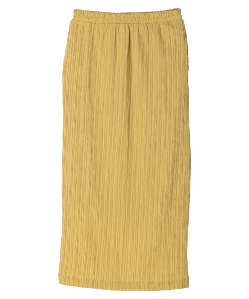 Green Parks(グリーンパークス)の「シャーリングジャガードスカート(スカート・レディース・ブラック/イエロー/ミント・FREE)」の9枚目の写真